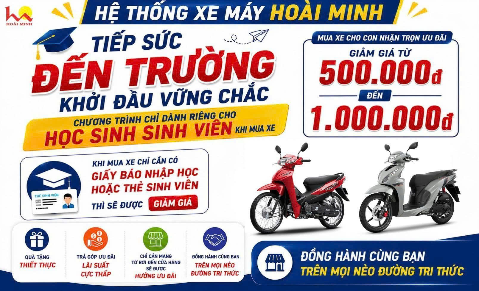 🎒✨ MUA XE CHO CON – NHẬN TRỌN ƯU ĐÃI CÙNG HOÀI MINH ✨🎒