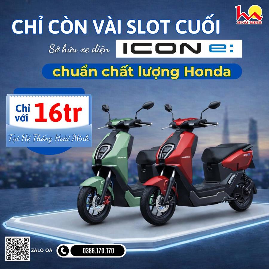 Bạn đang tìm một chiếc xe điện đẹp – bền – chuẩn Honda toàn cầu? 💥 ICON E chính là lựa chọn đáng tiền nhất!