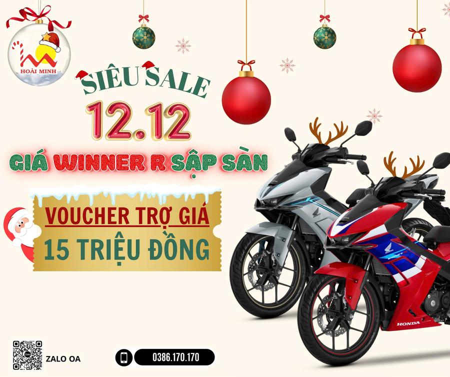 🎉 Tại HỆ THỐNG XE MÁY HOÀI MINH: SIÊU SALE 12.12 – WINNER R GIÁ SẬP SÀN 🎉