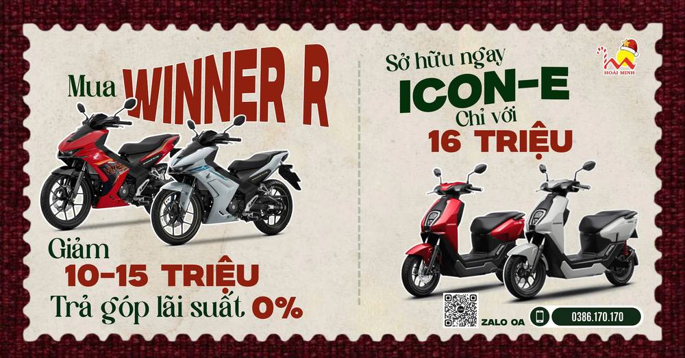 Tại Hệ thống xe máy HOÀI MINH: VUI GIÁNG SINH - RINH VOUCHER ĐỈNH