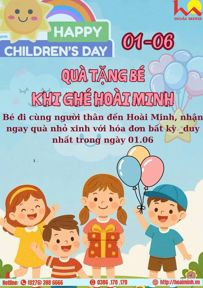 👶 TẶNG QUÀ CHO BÉ - GỬI YÊU THƯƠNG NGÀY 01.06