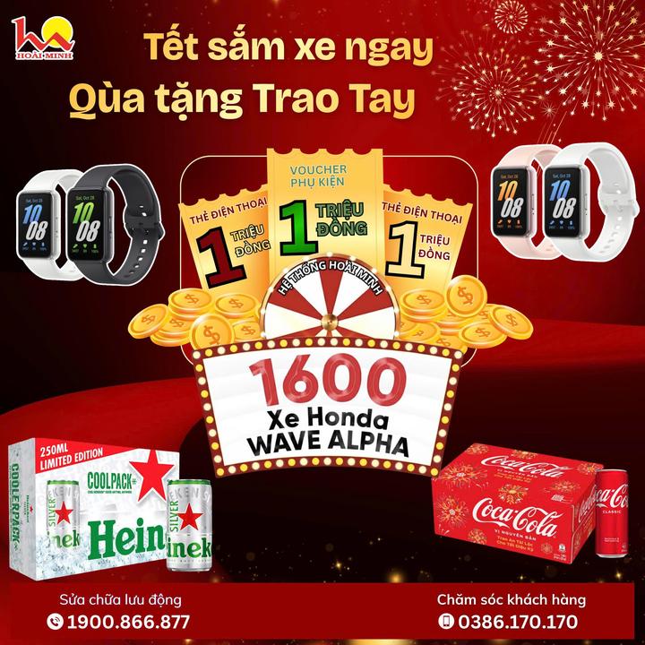 🎉 XUÂN VỀ RỘN RÀNG, HOÀI MINH GỞI NGÀN ƯU ĐÃI LỚN DÀNH TẶNG QUÝ KHÁCH SẮM XE NGAY – QUÀ TẶNG TRAO TAY
