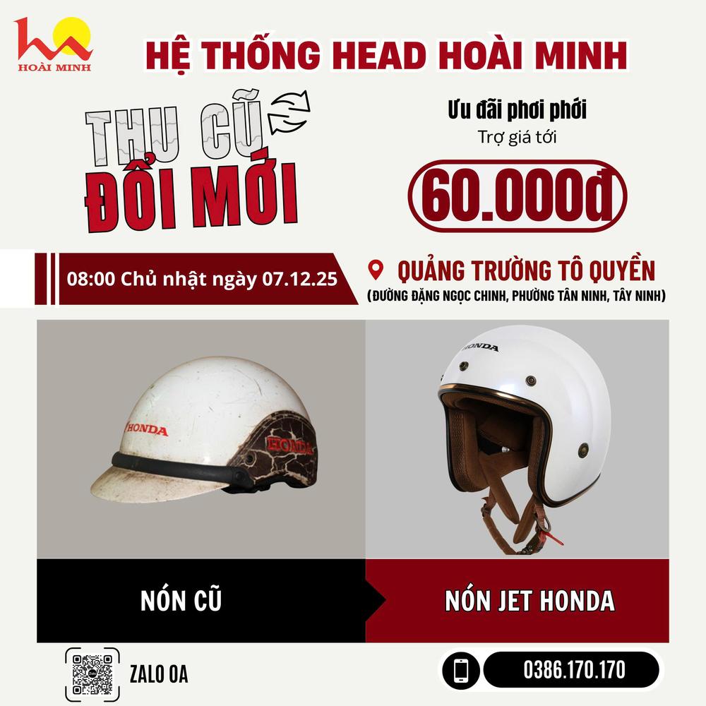 💥 HEAD HOÀI MINH - ĐỔI NÓN CŨ - NHẬN NÓN HONDA MỚI