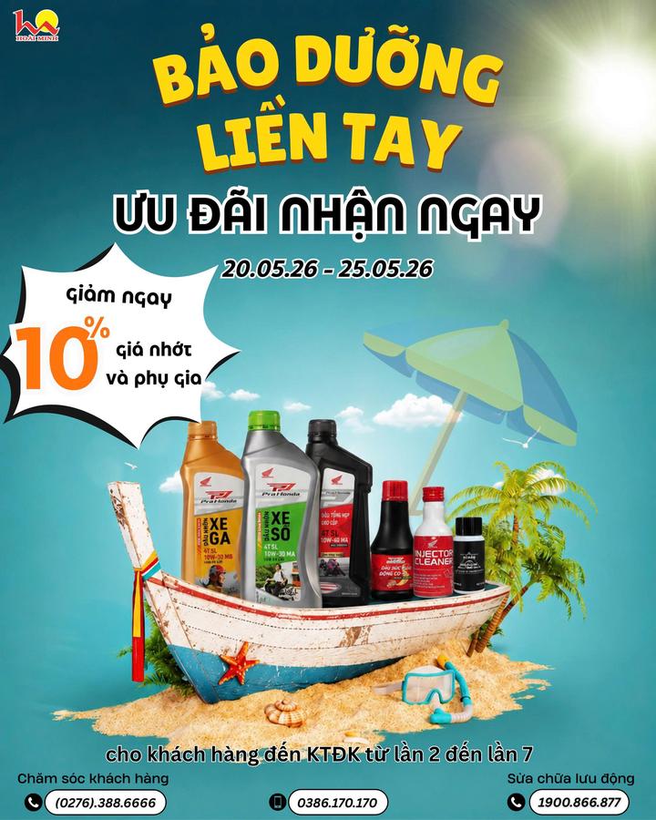 CÙNG HOÀI MINH BẢO DƯỠNG LIỀN TAY – NHẬN NGAY ƯU ĐÃI 🔧