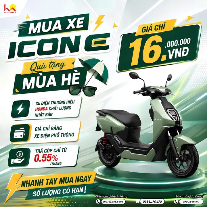 💥 Đến HOÀI MINH, rinh ngay Honda ICON e với giá cực sốc
