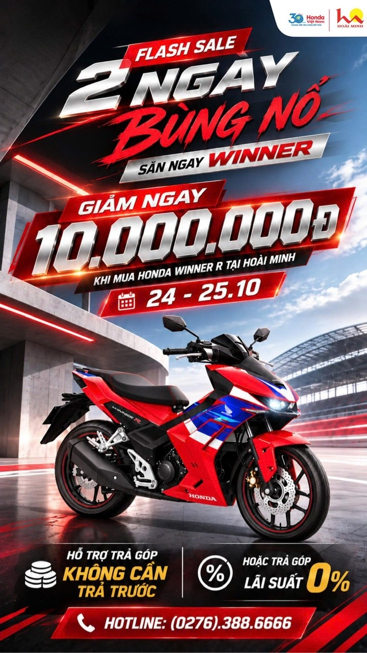 Tại HOÀI MINH mua xe Winner R với mức giá tuyệt vời