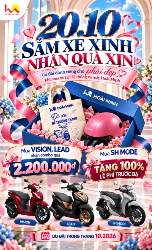 MỪNG 20.10 – HOÀI MINH GỬI TẶNG NÀNG ƯU ĐÃI ĐẶC BIỆT