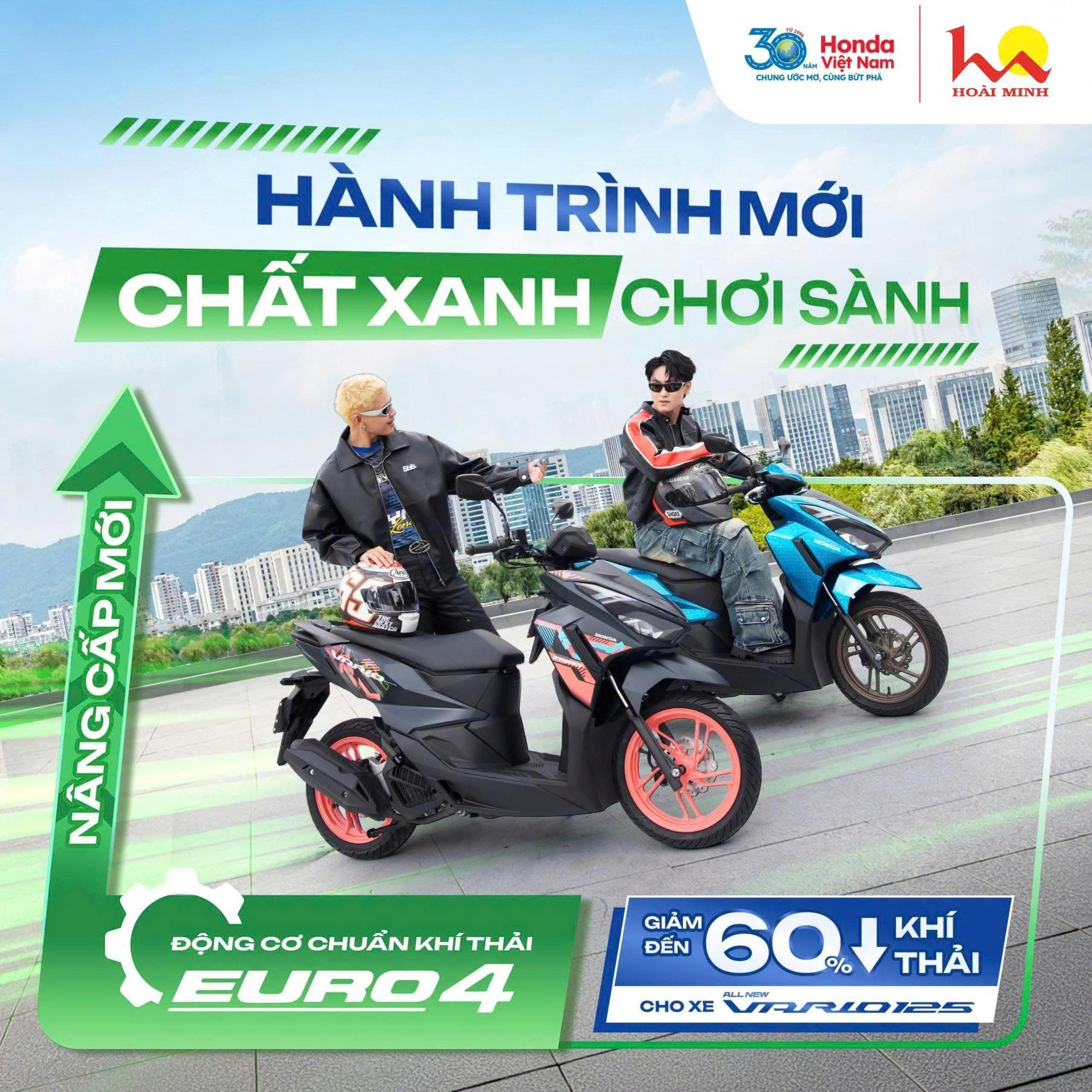 Honda VARIO 125: MỚI
CHẤT XANH, CHUẨN EURO 4